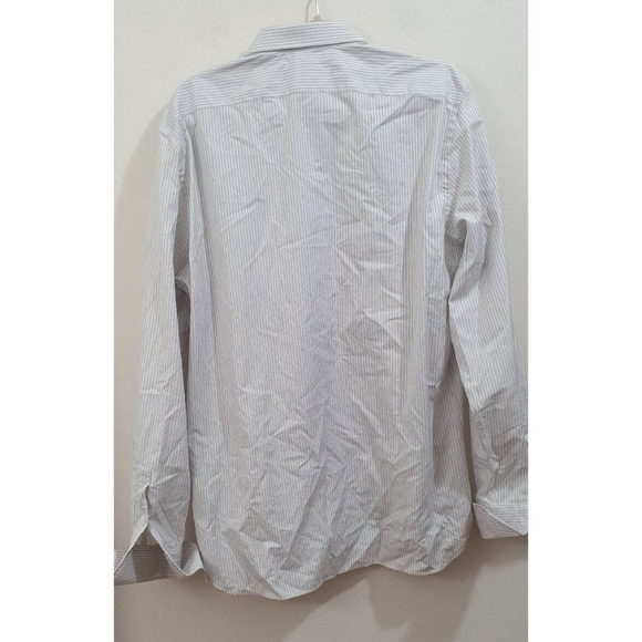 Burberry London Men’s 16.5 42 Sz L Striped Long Sleeve Button Down Cotto… - Picture 4 of 15
